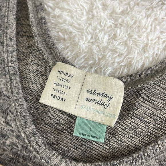 Saturday Sunday By Anthropologie jumpsuit Womens Large Cloud Fleece Romper - Picture 9 of 12